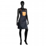 Șorț pentru salon din denim cu buzunare, model BB04 art ACP 129167